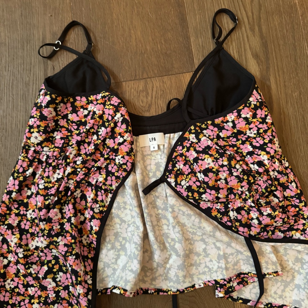 LPA open tie front top